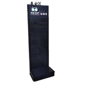 Factory Custom Size Color Logo Single Sided Black Display Rack Display Shelf