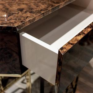 0.85m Shoe Cabinet Console Table With File Drawers Stainless Steel Matted