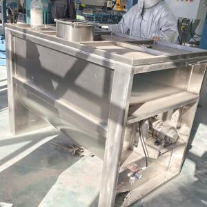 Custom Horizontal Ribbon Mixer Stainless Steel Powder Mixer 1000 Liters Double