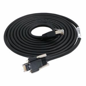 GigE Vision High Flex CAT6 RJ45 Ethernet Cable ThumbScrew Lock CCD basler Camera