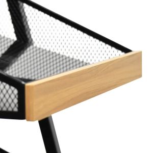 AT-0268 Customization Black Snack And Merchandiser Display With 4 Metal Mesh And