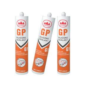 Gp Strong Adhesion Clear Weather Resistant Silicone Sealant Quickdrying Adhesive