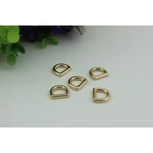 High quality 9mm metal d ring,nickel color zinc alloy d buckles for handbag accessory
