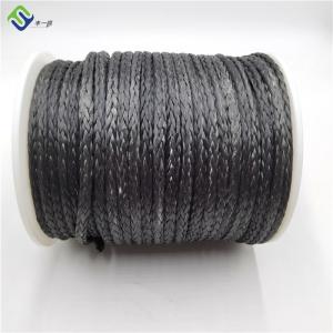 China 12 Strand SK75 Synthetic UHMWPE Winch Rope 14mm 100m on sale