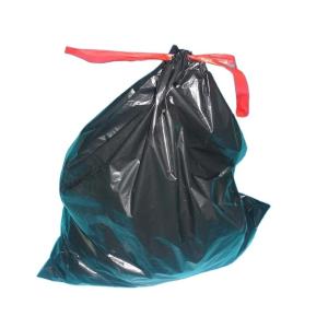 Embossing Beige Drawstring Trash Can Liner for Cleaning 13 Gallons Refuse Sack