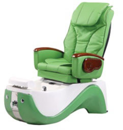 Cheap WT-8238 Green Hydraulic Reclining Pedicure Chair 220v -110V With Color Changing Light for sale