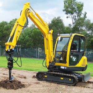 Customized screw pile driver excavators and deep hole drilling rigs for pile