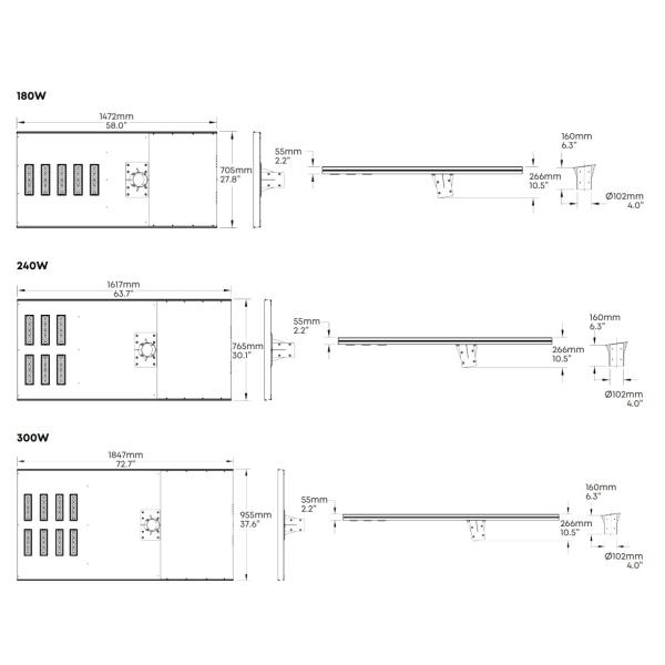 50W IP65 Outdoor LED Solar Street Garden Lighting Waterproof Dustproof 200lm/W 3000K/4000K/5000K/6500K For Riverside