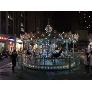 Wonderland Theme Park Carousel Fiberglass Merry Go Round And Carousel