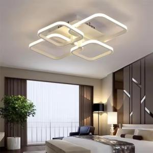 Modern American style four-head rectangular LED study room acrylic ceiling lamp