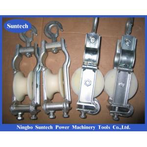 Dual-Use Sitting and Hanging Type Wire Rope Conductor Pulley Stringing Block