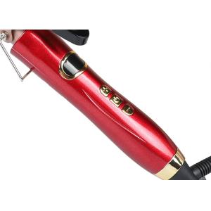 Electric Ceramic Wave Wand Curling Iron Rotate Wave Styler with LCD Display