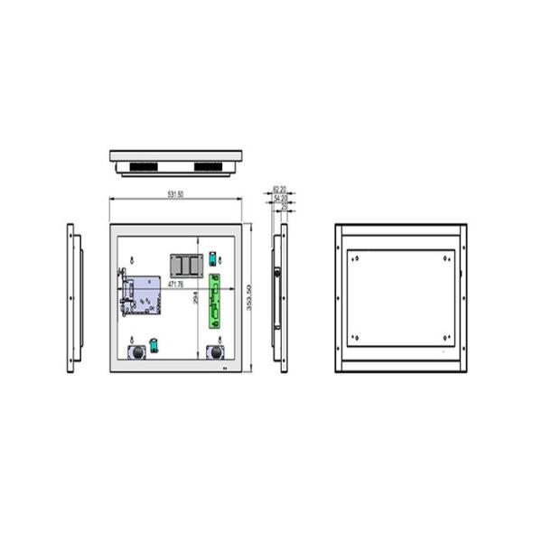 HD 17inch Building Wall Mount LCD Display for Advertising Poster