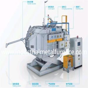 China Hydraulic Functions Industrial Aluminum Melting Furnace Easy Operation on sale