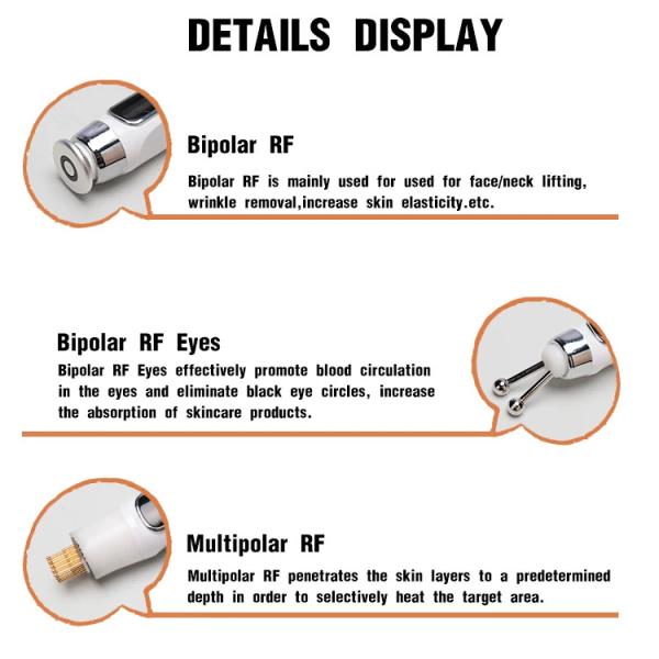 RF Radio Frequency EMS Facial Skin Beauty Device Vibration Skin Lifting Massager