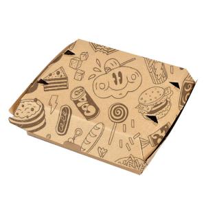 Eco Friendly Kraft Paper Takeaway Box Biodegradable Take Out Containers