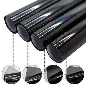 China 1.2mil Auto Window Film One Ply Dyed Film Color Not Fade 3 Years Warranty For Car Or House on sale