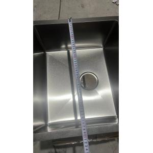 China Handmade Kitchen Sink With Stainless Steel Drainer Single Bowl Sink Square on sale