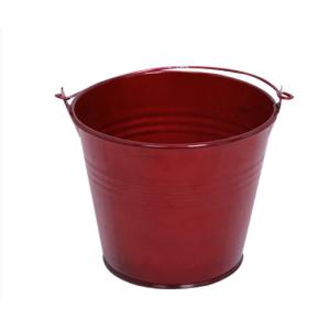 12L Metal Wine Bucket 4 Color Galvanized Ice Bucket With Handle