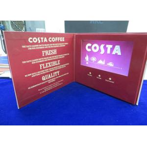Pocket Size LCD Video Brochure Card With Usb / Offset CMYK Printing