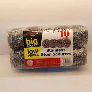 China Heavy Duty Stainless Steel Scourer / Kitchen Cleaning Scrubber Eco - Friendly on sale