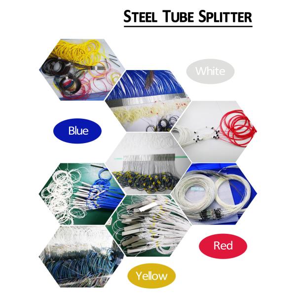 GPON FTTH Fiber Optic Passive Mini Optical Splitter 1*16 900um Single mode SC APC connectors