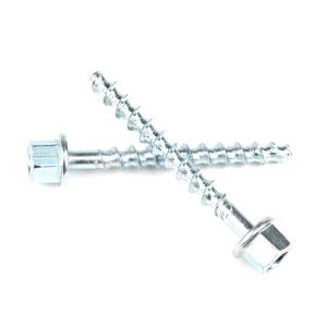 HEX Flange Zinc Plating Threaded Rod Anchor Screw 6/10x75mm for and Durable