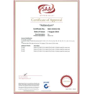SHUNDE JUNDE ELECTRIC APPLIANCES TECHNOLOGY CO.,LTD. Certifications