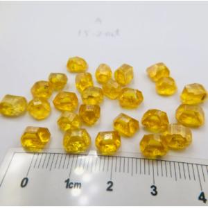 6-10ct orange yellow HPHT lab grown diamond uncut rough diamond