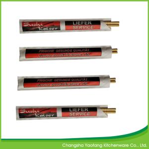 Moso Round Bamboo Chopsticks Biodegradable Custom Logo 21cm Disposable