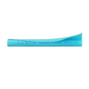 Cheap Blue PET Self Wrapping Split Braided Sleeving For Closing Cable Jacket for sale