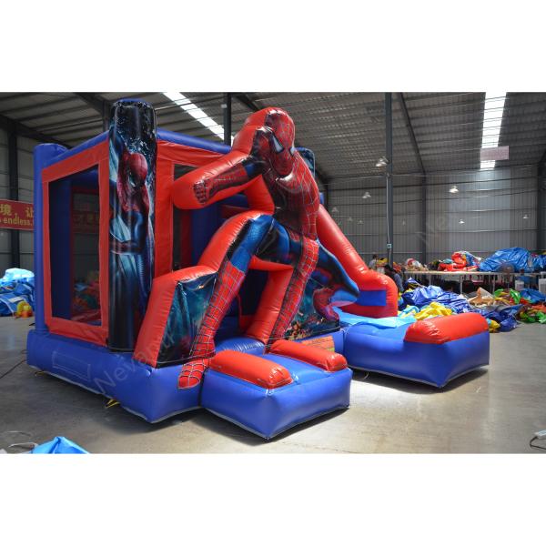 Spider Man Bouncer Inflatable Castle for Kids Party Jumping Logo Custom Logo Printed