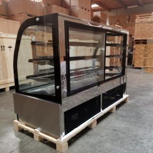 glass door bakery display case for bakery shop with ETL/CE