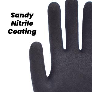 Labor Gloves Nitrile Coated Industrial Touchscreen Gloves High Durability Grip