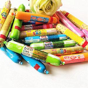 Customized Logo Printing Artificial Pvdc Sausage Casing For Food Packaging