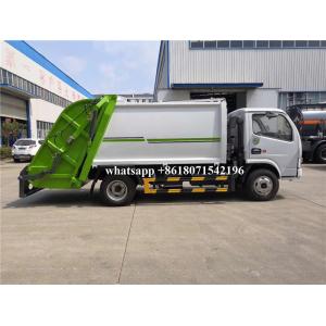 6CBM Rear Loader Garbage Compactor Truck 3308mm Wheel Base 102HP Horsepower