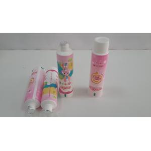 Cheap 40g Soft Plastic Children Toothpaste Tooth Gel Tube Laminate packaging Hose with smooth flat cap for sale