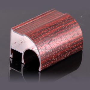 China No Distortion Wardrobe Aluminium Profile 3D Wood Grain Finish Brightly Colored on sale