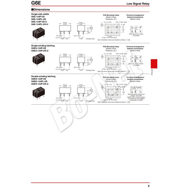 G6E-134P-US-24VDC Omron orignal new electromagnetic relay G6E-134P-US-24VDC