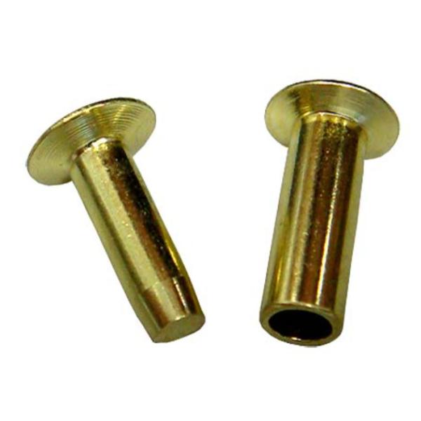 1/4 1/2 7/16 Copper Brass Flat head solid rivet M6 M12 M13 Copper Plating yellow