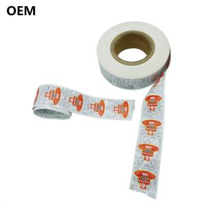 White Colour Flexography Printed Plastic Sausage Casings For Sausages