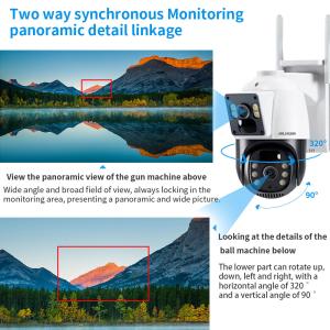 Aluminum Alloy Material C2480WG-10A Solar 4G Security Camera with Built-in Mic