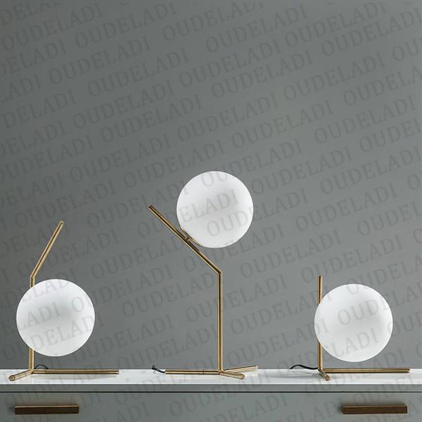 Quality Modern Glass Ball table lamps Gold Nordic Simple Bedroom Bedside scandinavian table lamp(WH-MTB-58) wholesale