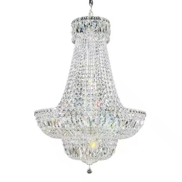 Quality Modern Hotel Lobby Villa Decoration Pendant Light Custom Large Project Luxury LED Crystal Chandelier wholesale