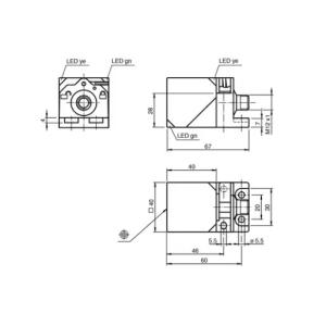 Pepperl+Fuchs NBB20-L2-E2-C-V1 Inductive Sensor | 20mm Range, 2-Wire, DC10-30V,