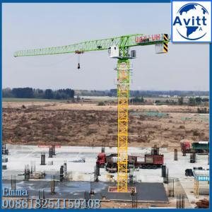 10 Tons 5023 Flat Top Tower Crane 50m Working Boom L68 Mast