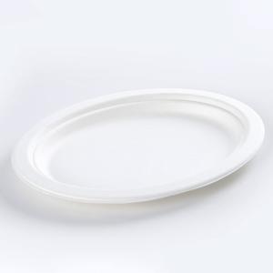 Disposable Biodegradable Food Container 12 inch Oval Tablero De Bagazo Bagasse