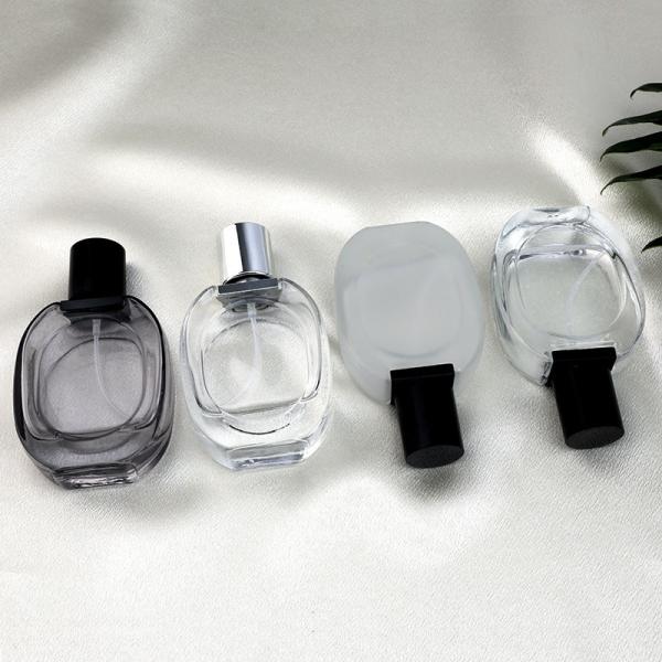 30ml Rectangular High-End Perfume Sub Bottled Cosmetics Spray Bottle Body Thickening Screw Glass Bottle Wholesale
