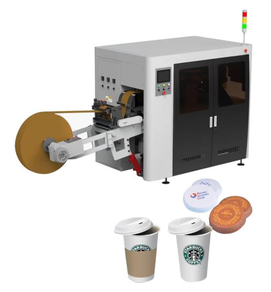 Quality 90pcs Per Min Paper Lid Forming Machine Tissue Converting Machine PLC Control wholesale