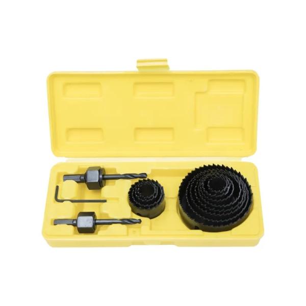 Quality 15PC High Carbon Steel Hole Saw Set Multifunctional  High Precision wholesale